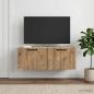 Preview: Wandmontierter TV-Schrank 78,5 x 31 x 30 cm Artisan-Eiche