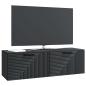Preview: Wandmontierter TV-Schrank Schwarz 98 x 31 x 30 cm Holzwerkstoff