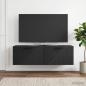 Preview: Wandmontierter TV-Schrank Schwarz 98 x 31 x 30 cm Holzwerkstoff
