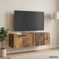 Preview: Wandmontierter TV-Schrank Altholz 98 x 31 x 30 cm Holzwerkstoff