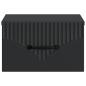 Preview: Wandmontierter Nachttisch Schwarz 34,5 x 33 x 20 cm
