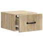 Preview: Wandmontierter Nachttisch Sonoma-Eiche 34,5 x 33 x 20 cm