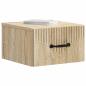Preview: Wandmontierter Nachttisch 2 stk. Sonoma-Eiche 34,5 x 33 x 20 cm