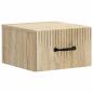 Preview: Wandmontierter Nachttisch 2 stk. Sonoma-Eiche 34,5 x 33 x 20 cm