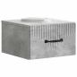 Preview: Wandmontierter Nachttisch Betongrau 34,5 x 33 x 20 cm
