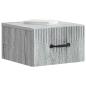 Preview: Wandmontierter Nachttisch Graues Sonoma 34,5 x 33 x 20 cm