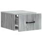 Preview: Wandmontierter Nachttisch Graues Sonoma 34,5 x 33 x 20 cm