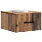 Preview: Wandmontierter Nachttisch 2 stk. Altholz 34,5 x 33 x 20 cm