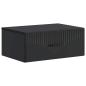 Preview: Wandmontierter Nachttisch Schwarz 49 x 34,5 x 20 cm