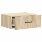 Preview: Wandmontierter Nachttisch Sonoma-Eiche 49 x 34,5 x 20 cm