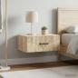 Preview: Wandmontierter Nachttisch 2 stk. Sonoma-Eiche 49 x 34,5 x 20 cm