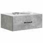 Preview: Wandmontierter Nachttisch Betongrau 49 x 34,5 x 20 cm