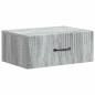 Preview: Wandmontierter Nachttisch Graues Sonoma 49 x 34,5 x 20 cm