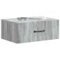 Preview: Wandmontierter Nachttisch Graues Sonoma 49 x 34,5 x 20 cm