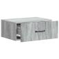 Preview: Wandmontierter Nachttisch Graues Sonoma 49 x 34,5 x 20 cm