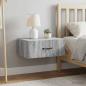 Preview: Wandmontierter Nachttisch 2 stk. Graues Sonoma