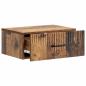 Preview: Wandmontierter Nachttisch Altholz 49 x 34,5 x 20 cm