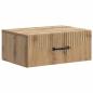 Preview: Wandmontierter Nachttisch Artisan-Eiche 49 x 34,5 x 20 cm