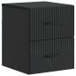 Preview: Wandmontierter Nachttisch 2 stk. Schwarz 34,5 x 33 x 40 cm