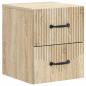 Preview: Wandmontierter Nachttisch Sonoma-Eiche 34,5 x 33 x 40 cm