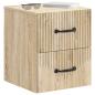 Preview: Wandmontierter Nachttisch Sonoma-Eiche 34,5 x 33 x 40 cm
