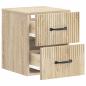 Preview: Wandmontierter Nachttisch Sonoma-Eiche 34,5 x 33 x 40 cm