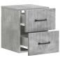 Preview: Wandmontierter Nachttisch Betongrau 34,5 x 33 x 40 cm