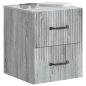 Preview: Wandmontierter Nachttisch Graues Sonoma 34,5 x 33 x 40 cm