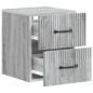 Preview: Wandmontierter Nachttisch Graues Sonoma 34,5 x 33 x 40 cm