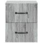 Preview: Wandmontierter Nachttisch Graues Sonoma 34,5 x 33 x 40 cm