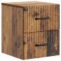 Preview: Wandmontierter Nachttisch 2 stk. Altholz 34,5 x 33 x 40 cm