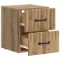 Preview: Wandmontierter Nachttisch Artisan-Eiche 34,5 x 33 x 40 cm
