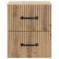 Preview: Wandmontierter Nachttisch Artisan-Eiche 34,5 x 33 x 40 cm
