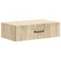Preview: Wandmontierter Beistelltisch 59 x 34,5 x 17 cm Holzwerkstoff
