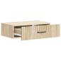 Preview: Wandmontierter Beistelltisch 59 x 34,5 x 17 cm Holzwerkstoff