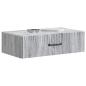 Preview: Wandmontierter Beistelltisch 59 x 34,5 x 17 cm Holzwerkstoff