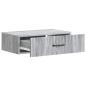 Preview: Wandmontierter Beistelltisch 59 x 34,5 x 17 cm Holzwerkstoff