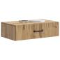 Preview: Wandmontierter Beistelltisch 59 x 34,5 x 17 cm Holzwerkstoff