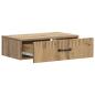 Preview: Wandmontierter Beistelltisch 59 x 34,5 x 17 cm Holzwerkstoff