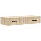 Preview: Wandmontierter Beistelltisch 87,5 x 34,5 x 17 cm Holzwerkstoff