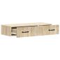Preview: Wandmontierter Beistelltisch 87,5 x 34,5 x 17 cm Holzwerkstoff