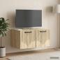 Preview: ARDEBO.de - Wandmontierter TV-Schrank Sonoma-Eiche 59,5 x 41 x 30 cm