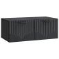 Preview: Wandmontierter TV-Schrank Schwarz 78,5 x 41 x 30 cm