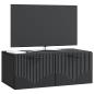 Preview: Wandmontierter TV-Schrank Schwarz 78,5 x 41 x 30 cm