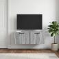 Preview: ARDEBO.de - Wandmontierter TV-Schrank Graues Sonoma 78,5 x 41 x 30 cm