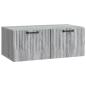 Preview: Wandmontierter TV-Schrank Graues Sonoma 78,5 x 41 x 30 cm