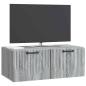 Preview: Wandmontierter TV-Schrank Graues Sonoma 78,5 x 41 x 30 cm