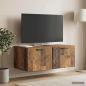 Preview: ARDEBO.de - Wandmontierter TV-Schrank Altholz 78,5 x 41 x 30 cm