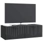 Preview: Wandmontierter TV-Schrank Schwarz 98 x 41 x 30 cm Holzwerkstoff