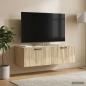 Preview: Wandmontierter TV-Schrank Sonoma-Eiche 98 x 41 x 30 cm